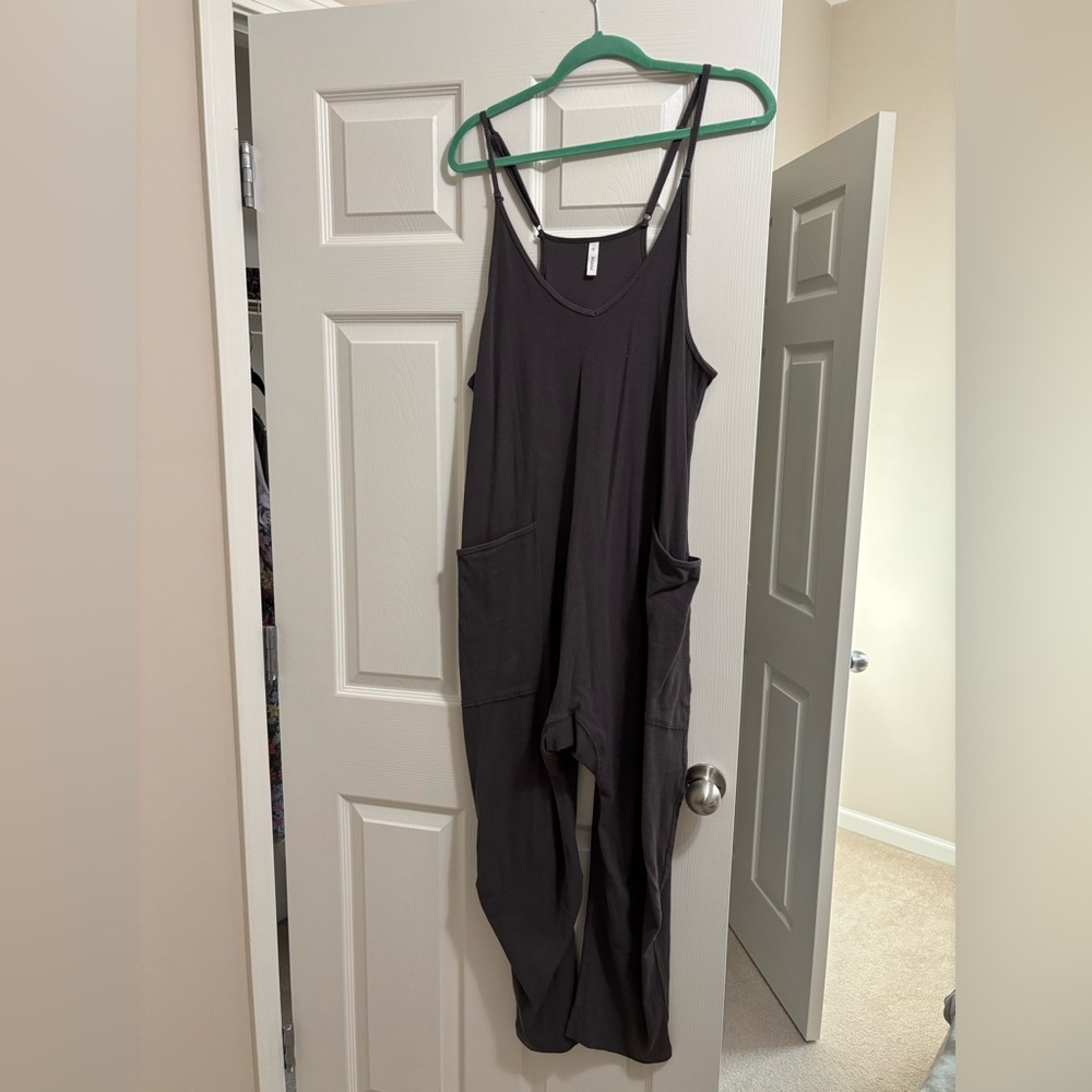 Petal & Pup Kenny Jumpsuit - Charcoal